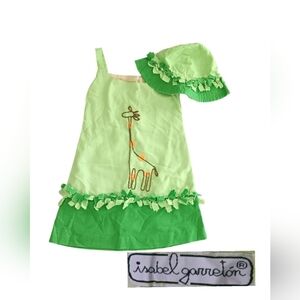 - - ISABEL GARRETON SUMMER DRESS W/MATCHING HAT